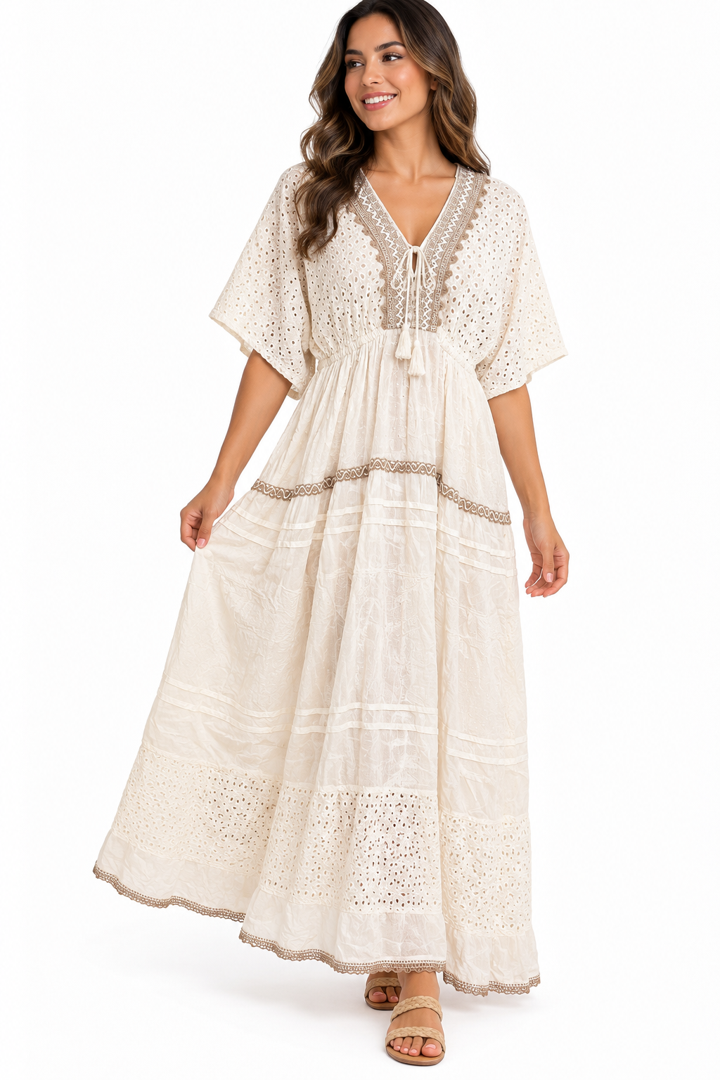 Vestido Boho Marfil