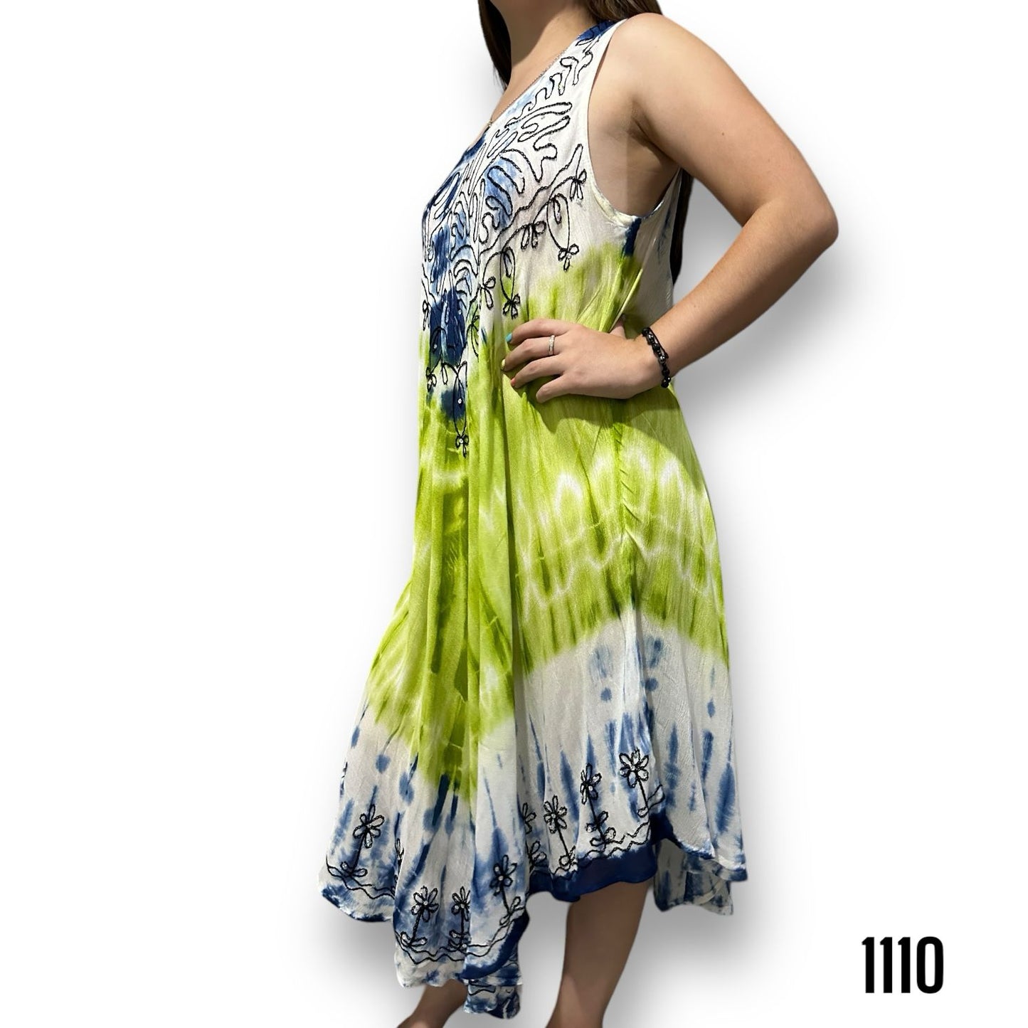 Vestido Estampada de Dama sin mangas