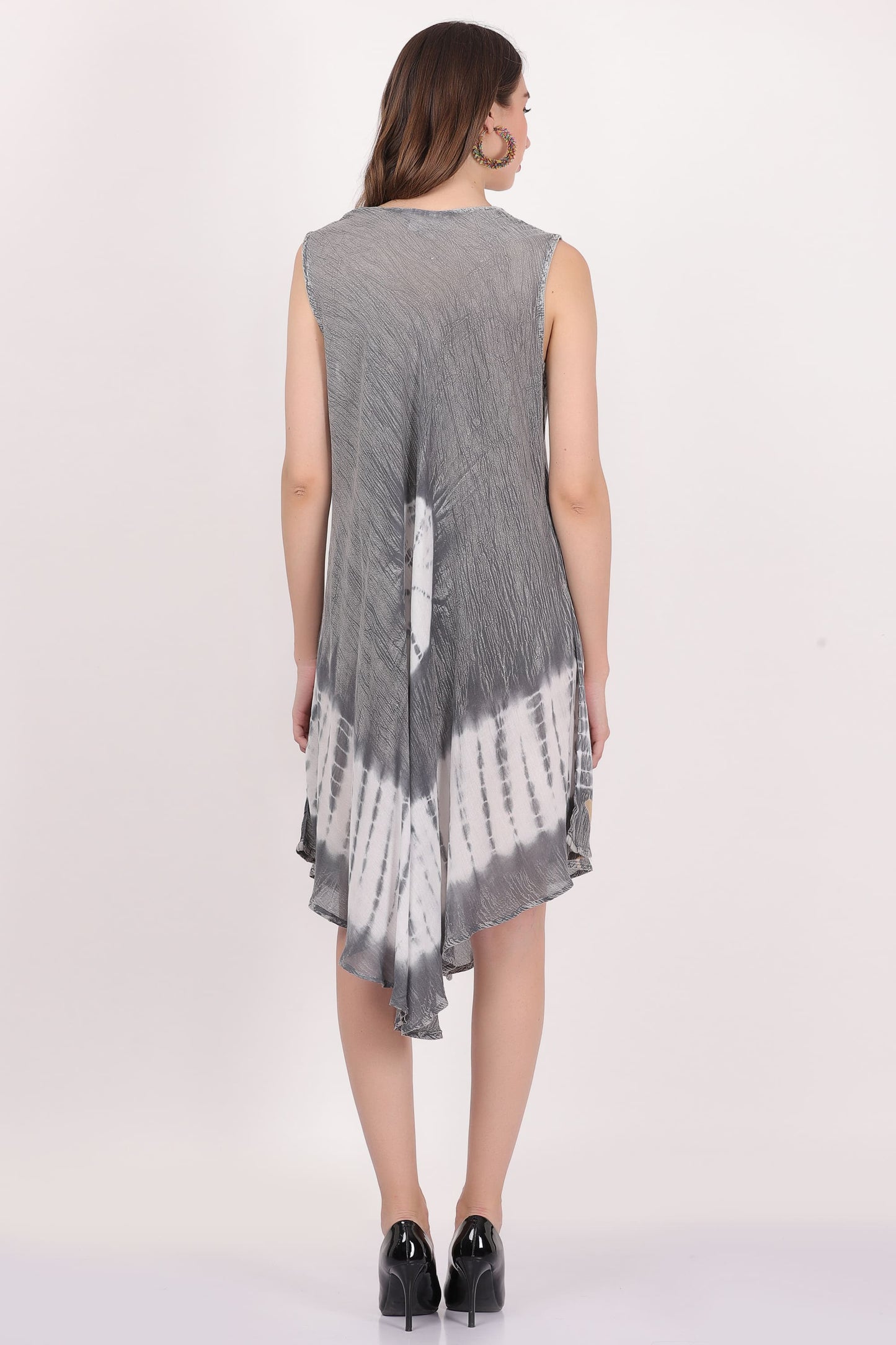 Vestido Estampado de Dama sin mangas