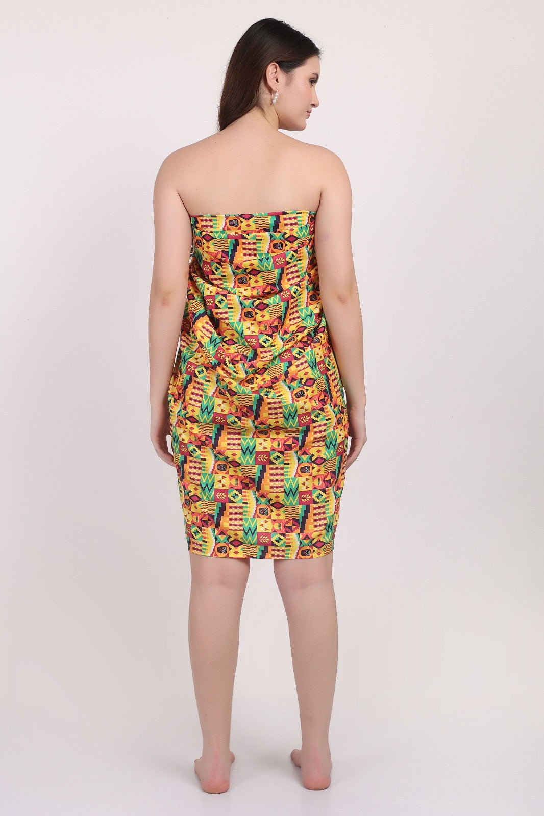 Pareo Estampado Afrocaribeño Rectangular Multiuso