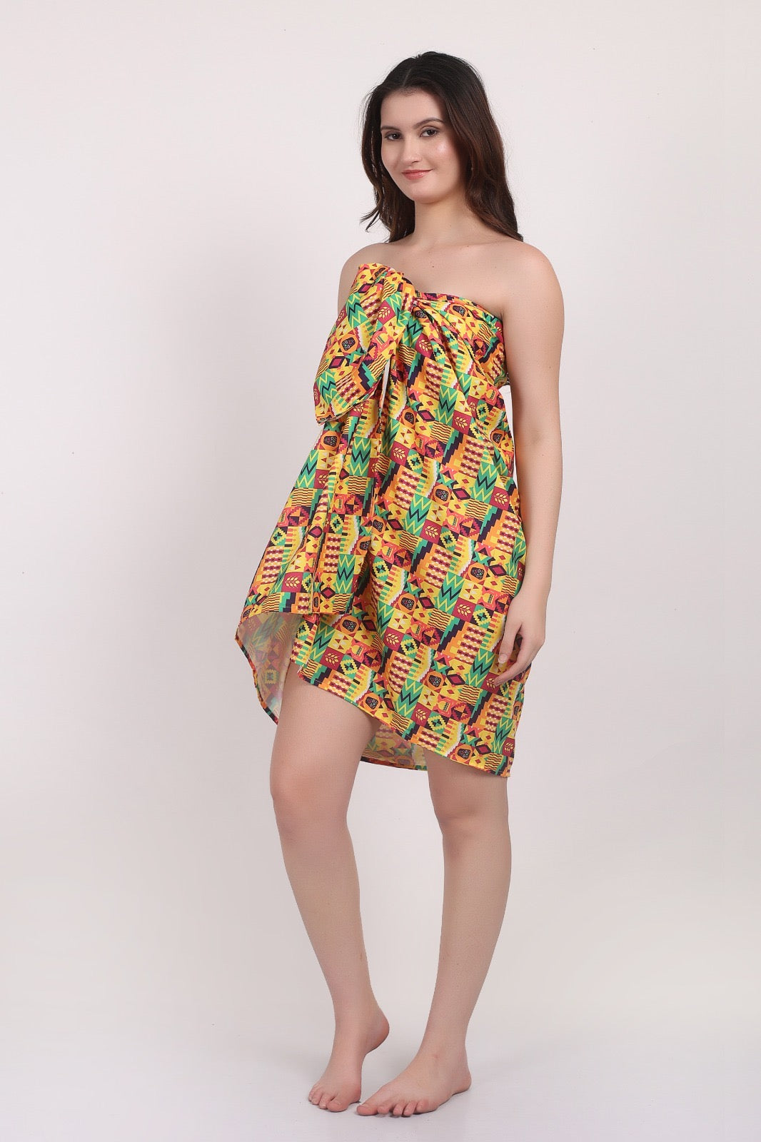 Pareo Estampado Afrocaribeño Rectangular Multiuso