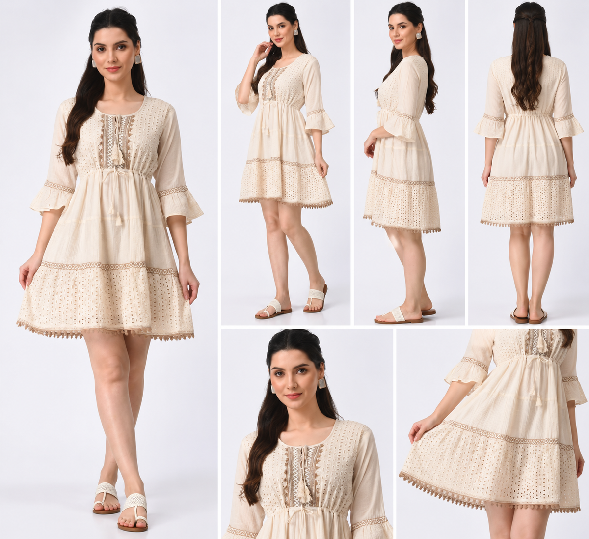 Vestido Aurora Beige