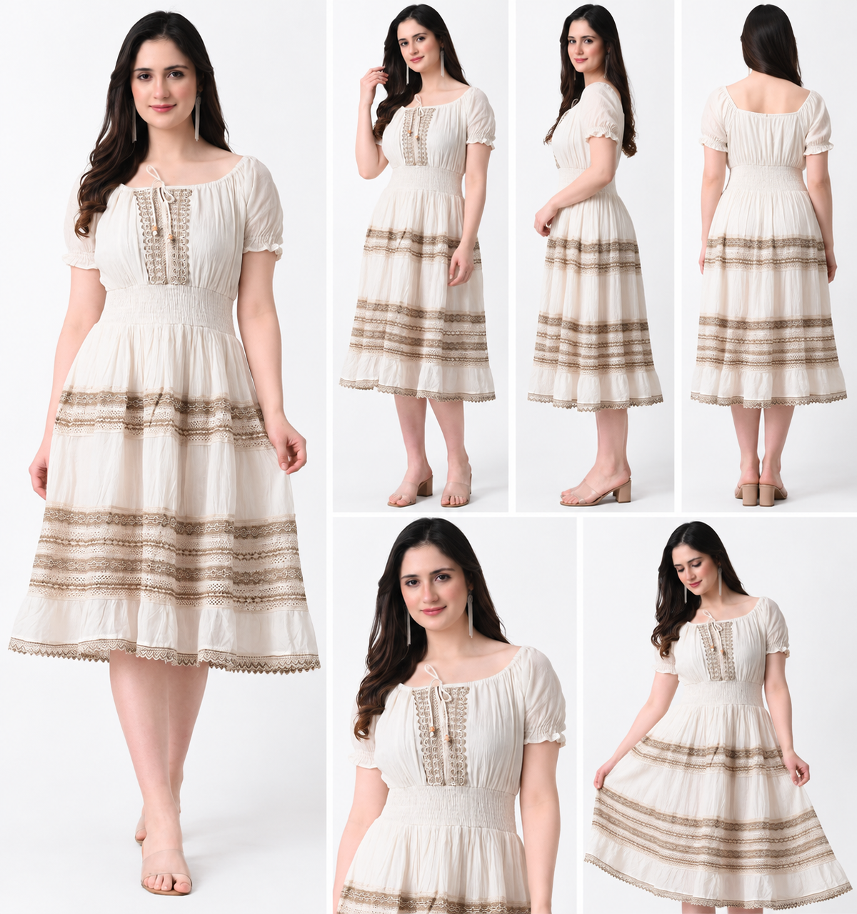 Vestido Aurora Beige
