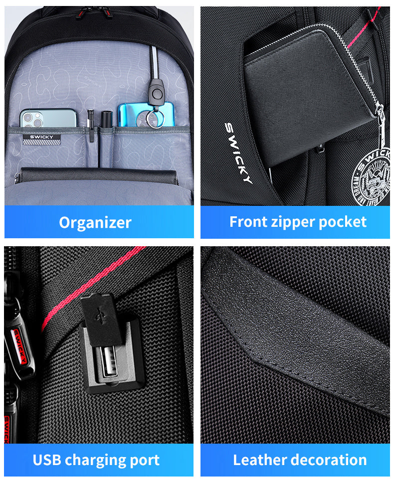 Bulto Mochila Swicky Negro 16''