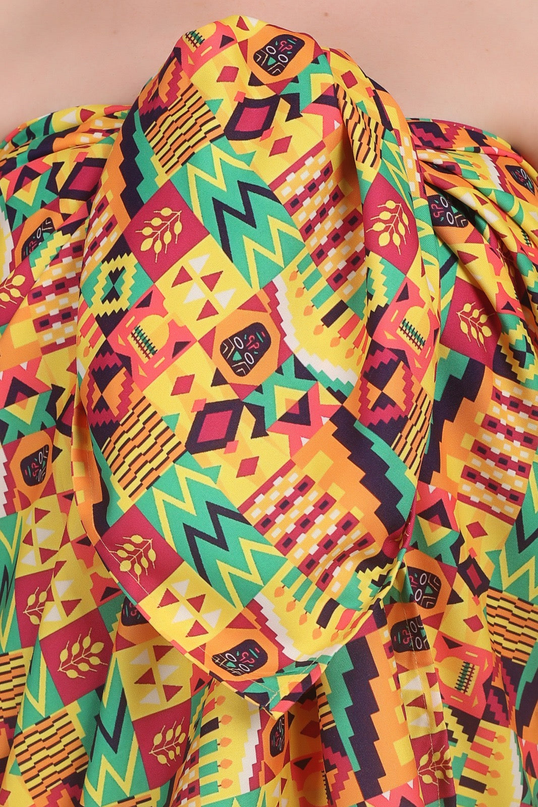 Pareo Estampado Afrocaribeño Rectangular Multiuso