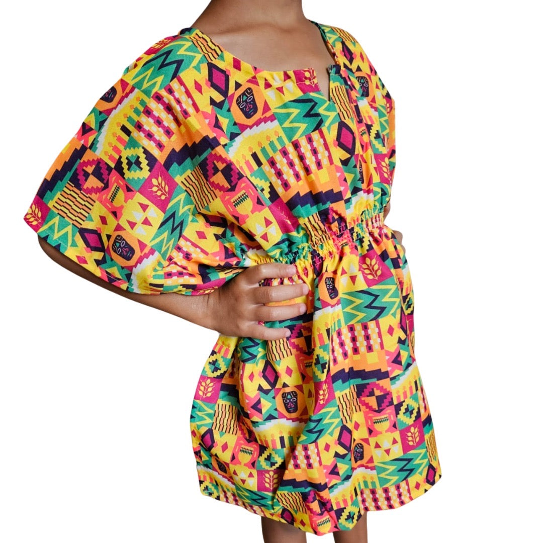 Top Manta de Niña Estampado Afrocaribeño