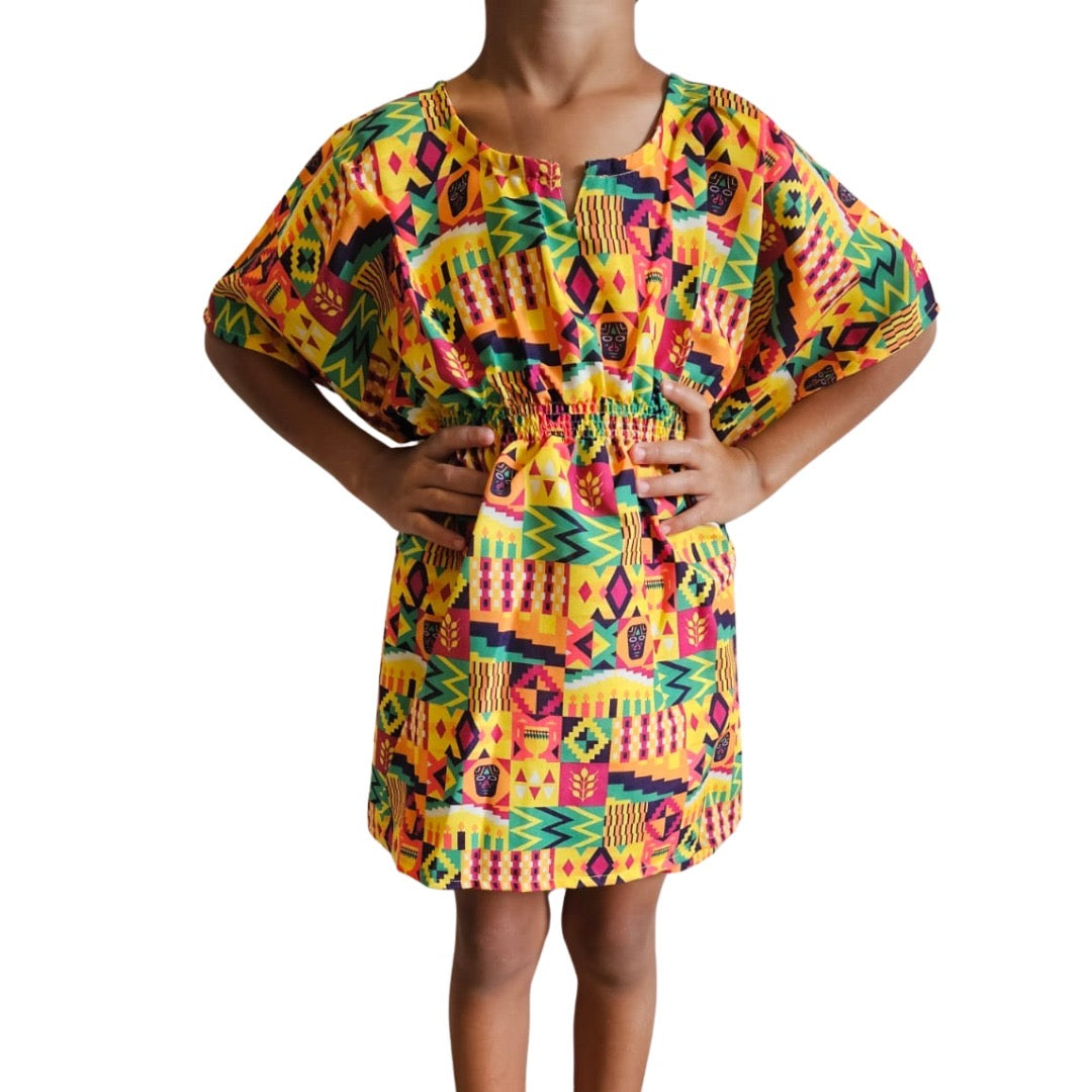Top Manta de Niña Estampado Afrocaribeño