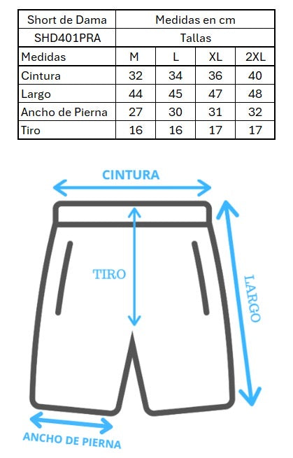Short Afrocaribeño de Dama