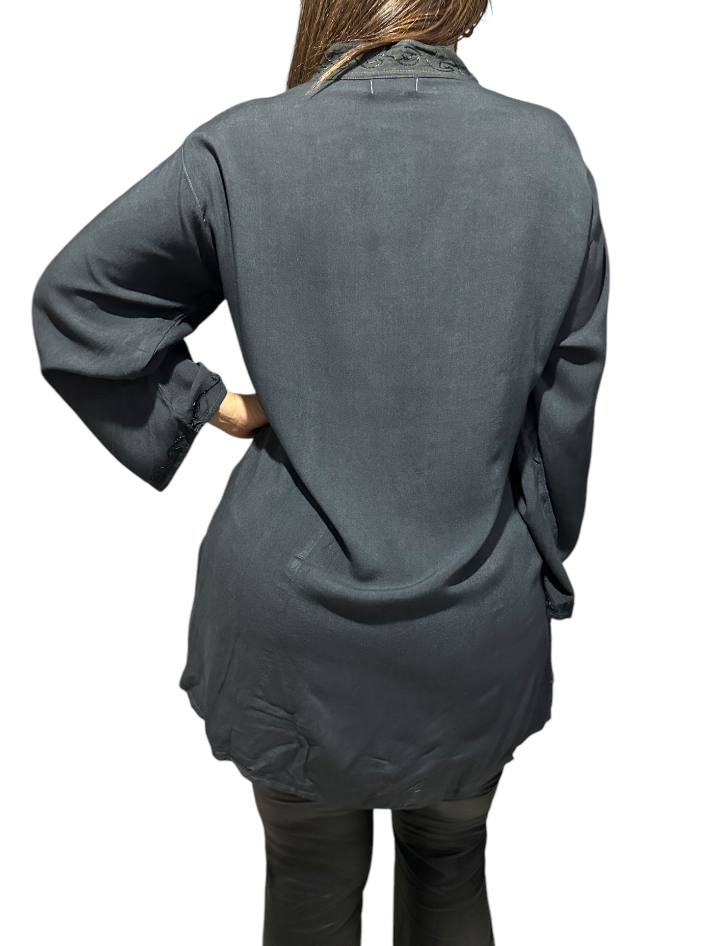 Blusa de Dama con Bordado Floral Unitalla (M) APA5002