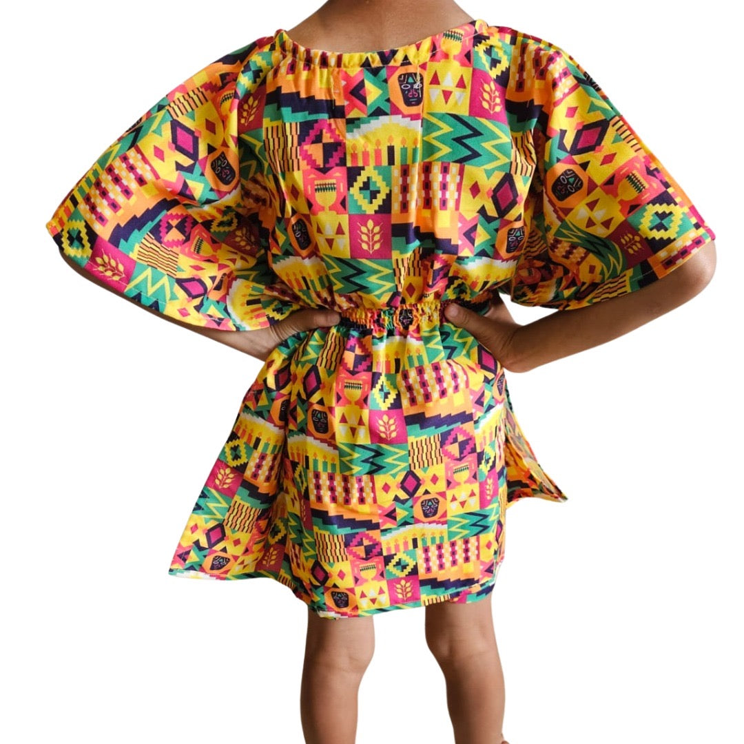 Top Manta de Niña Estampado Afrocaribeño