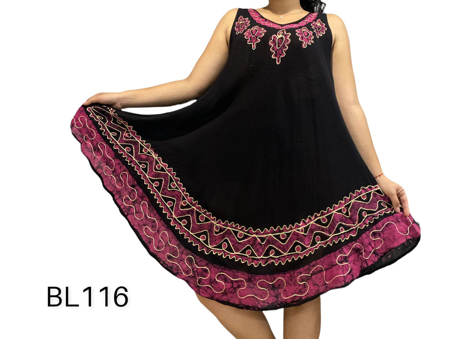 Vestido Estampado de Dama sin mangas