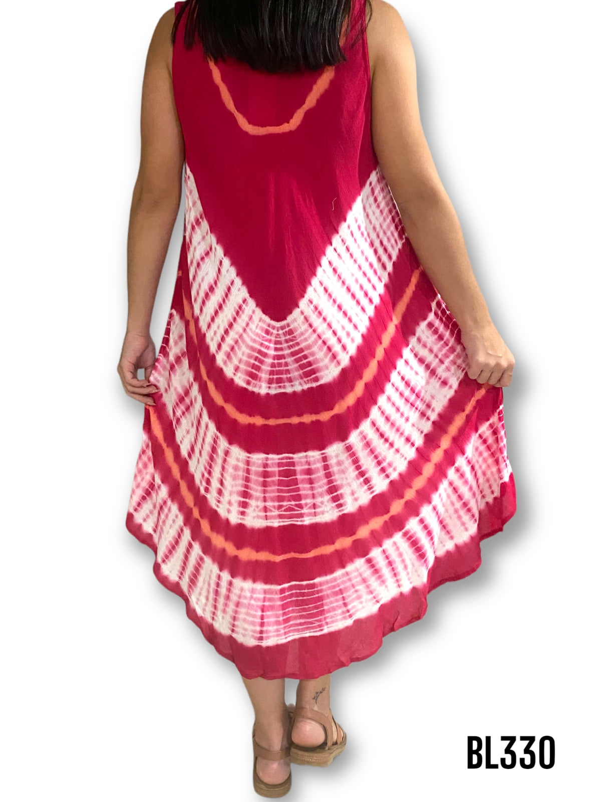 Vestido Estampado de Dama sin mangas