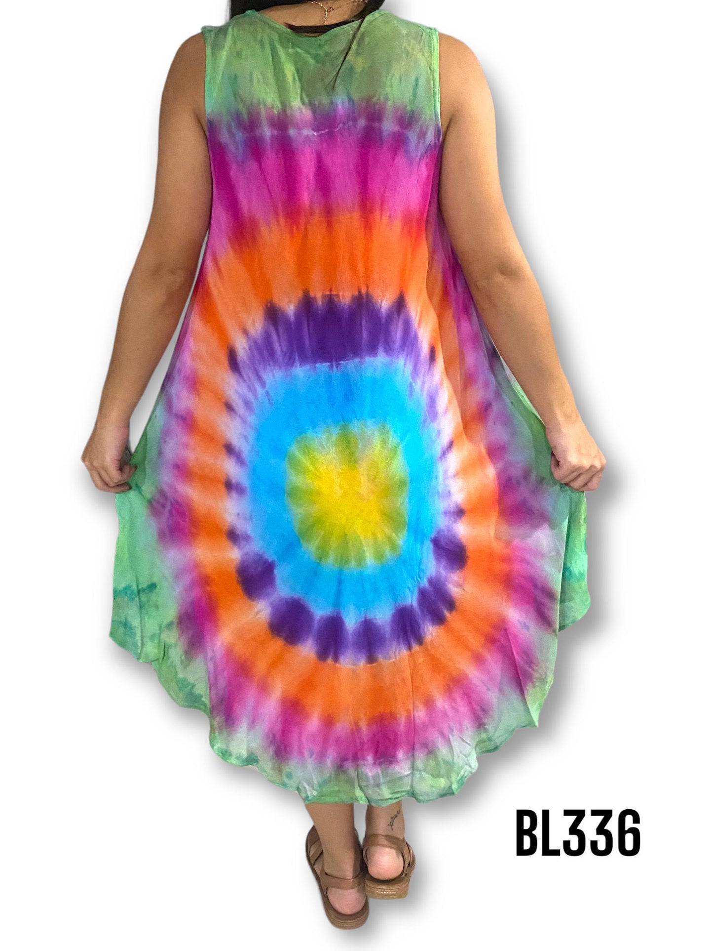 Vestido Estampado de Dama sin mangas