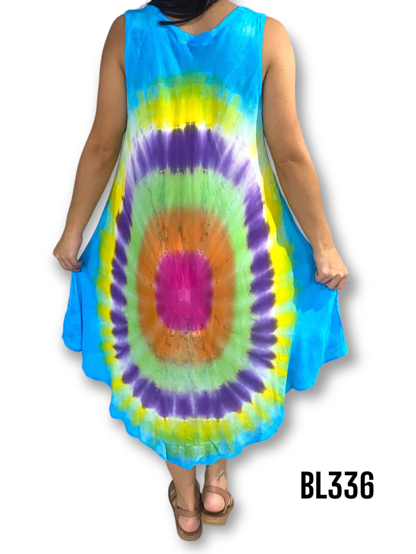 Vestido Estampado de Dama sin mangas