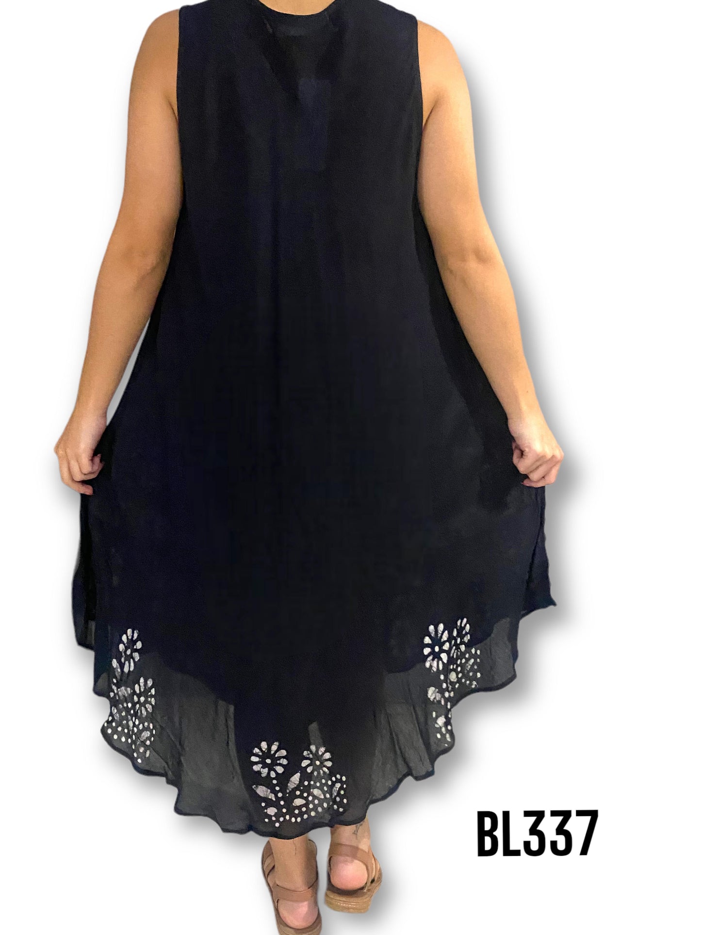 Vestido Estampado de Dama sin mangas