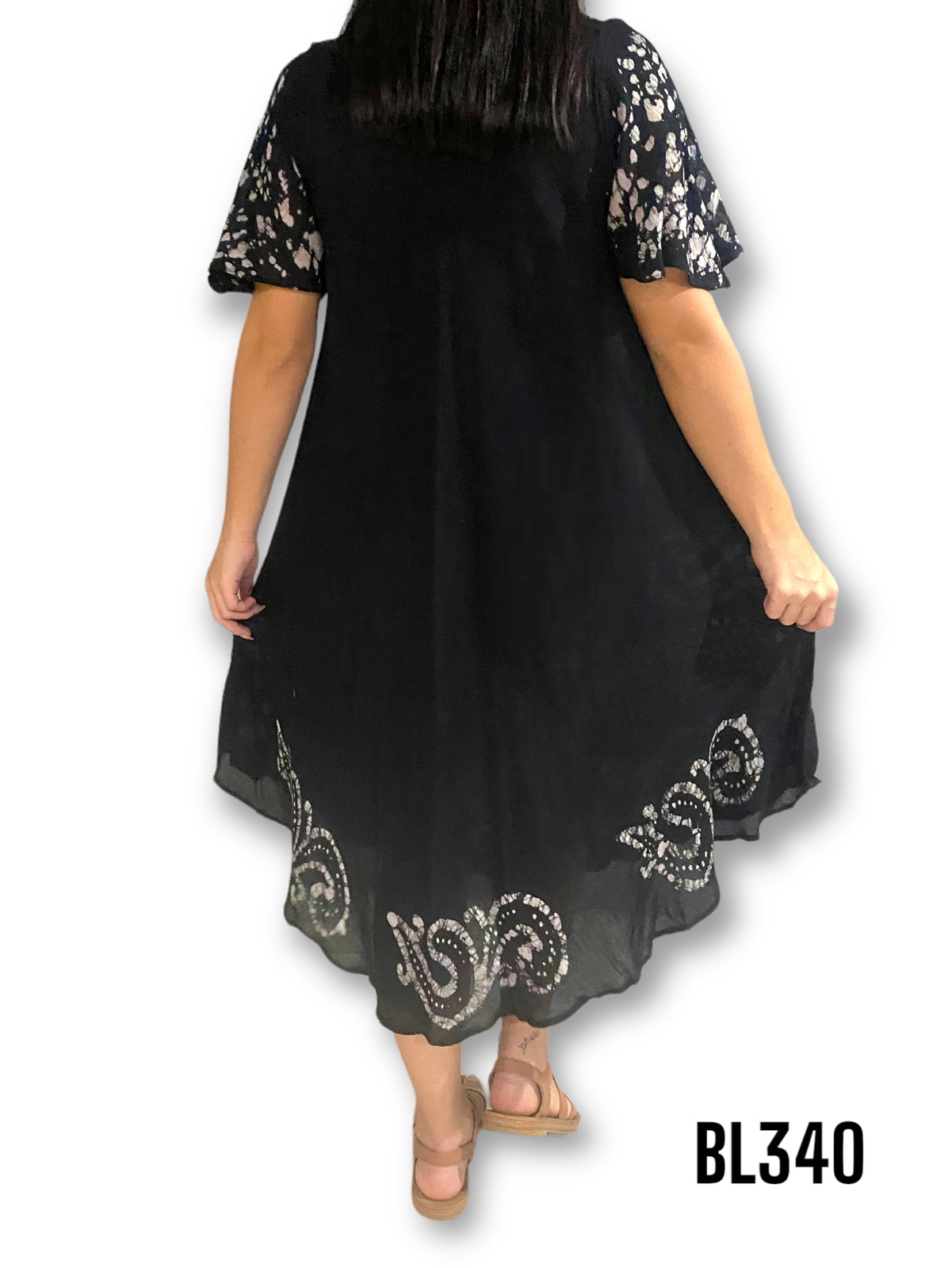 Vestido Estampado de Dama sin mangas