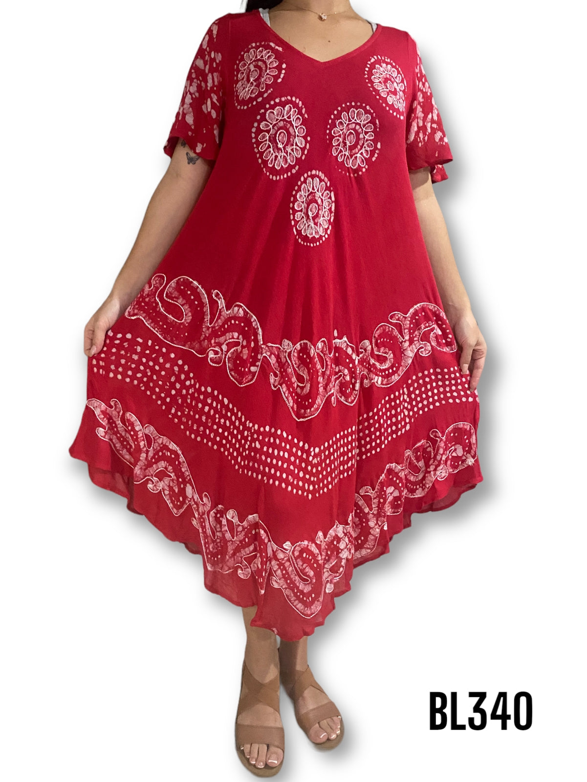 Vestido Estampado de Dama sin mangas