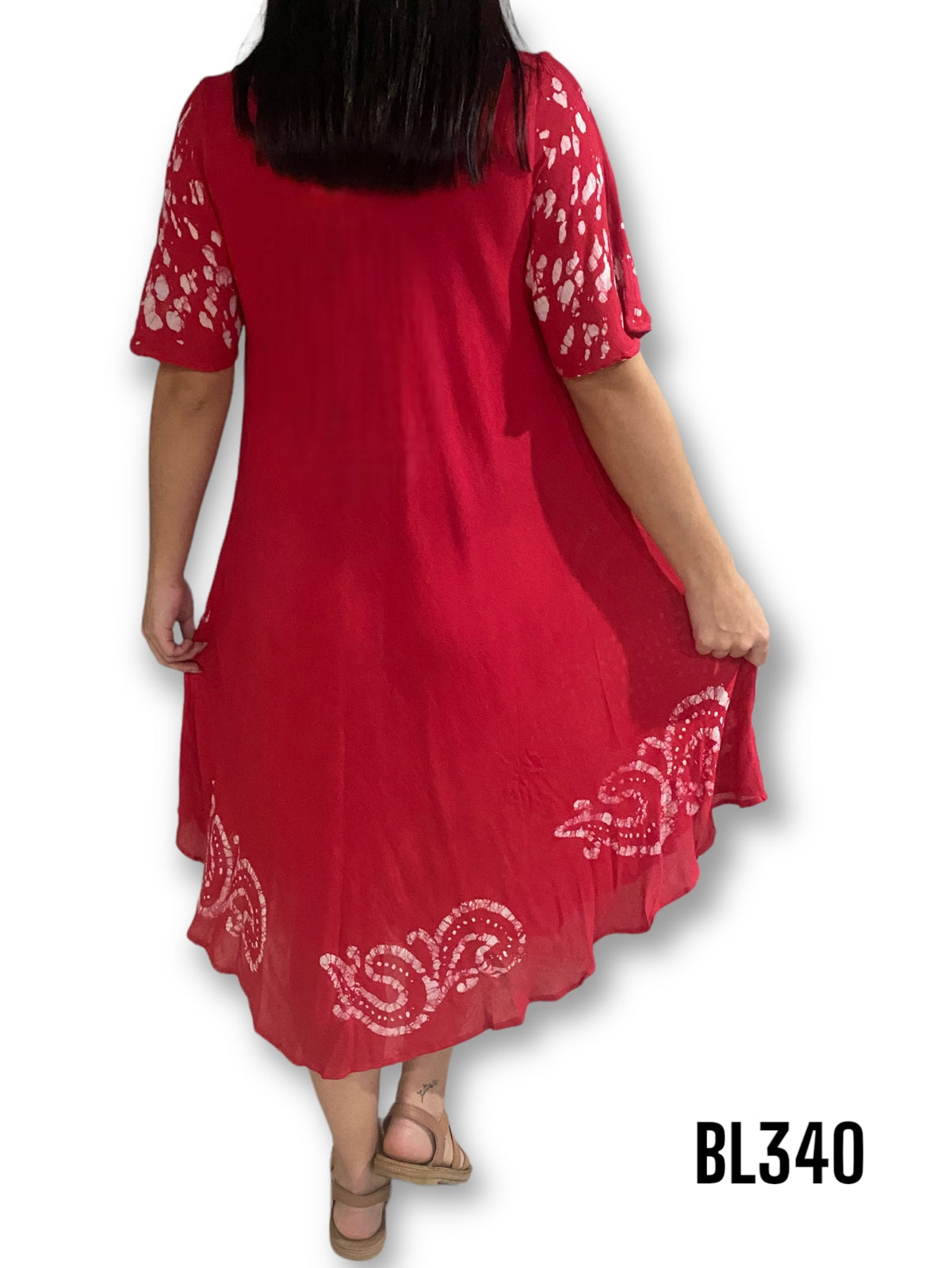 Vestido Estampado de Dama sin mangas