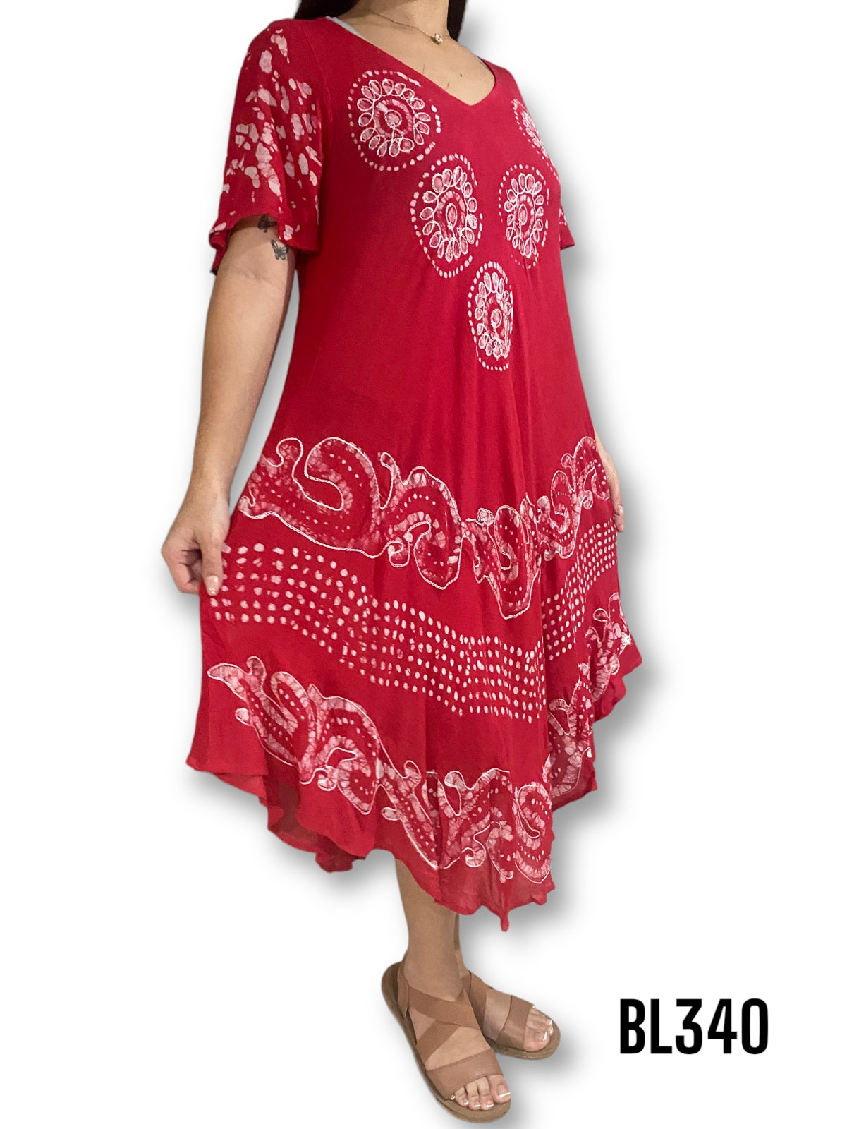 Vestido Estampado de Dama sin mangas