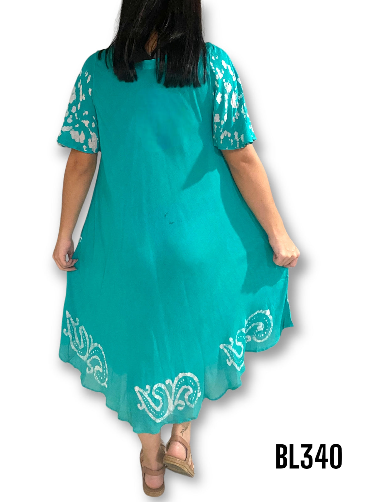 Vestido Estampado de Dama sin mangas