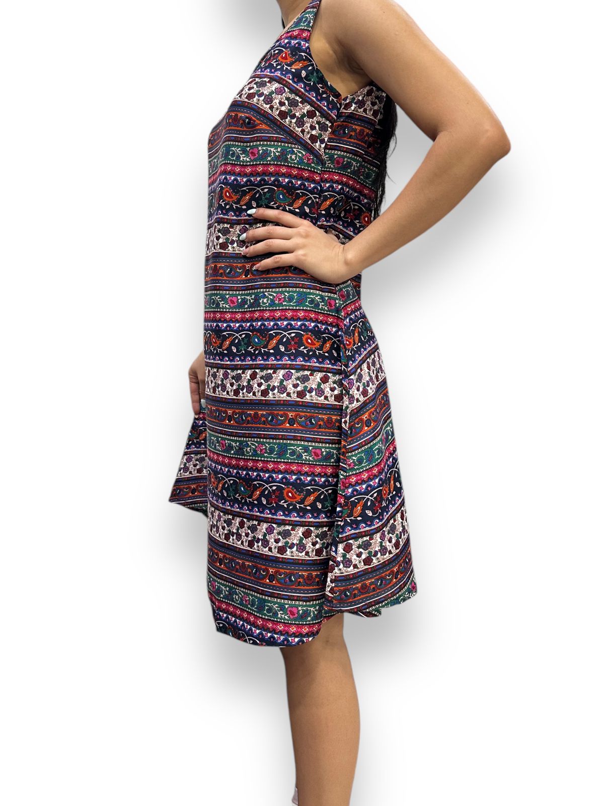 Vestido Estampado de Dama sin mangas