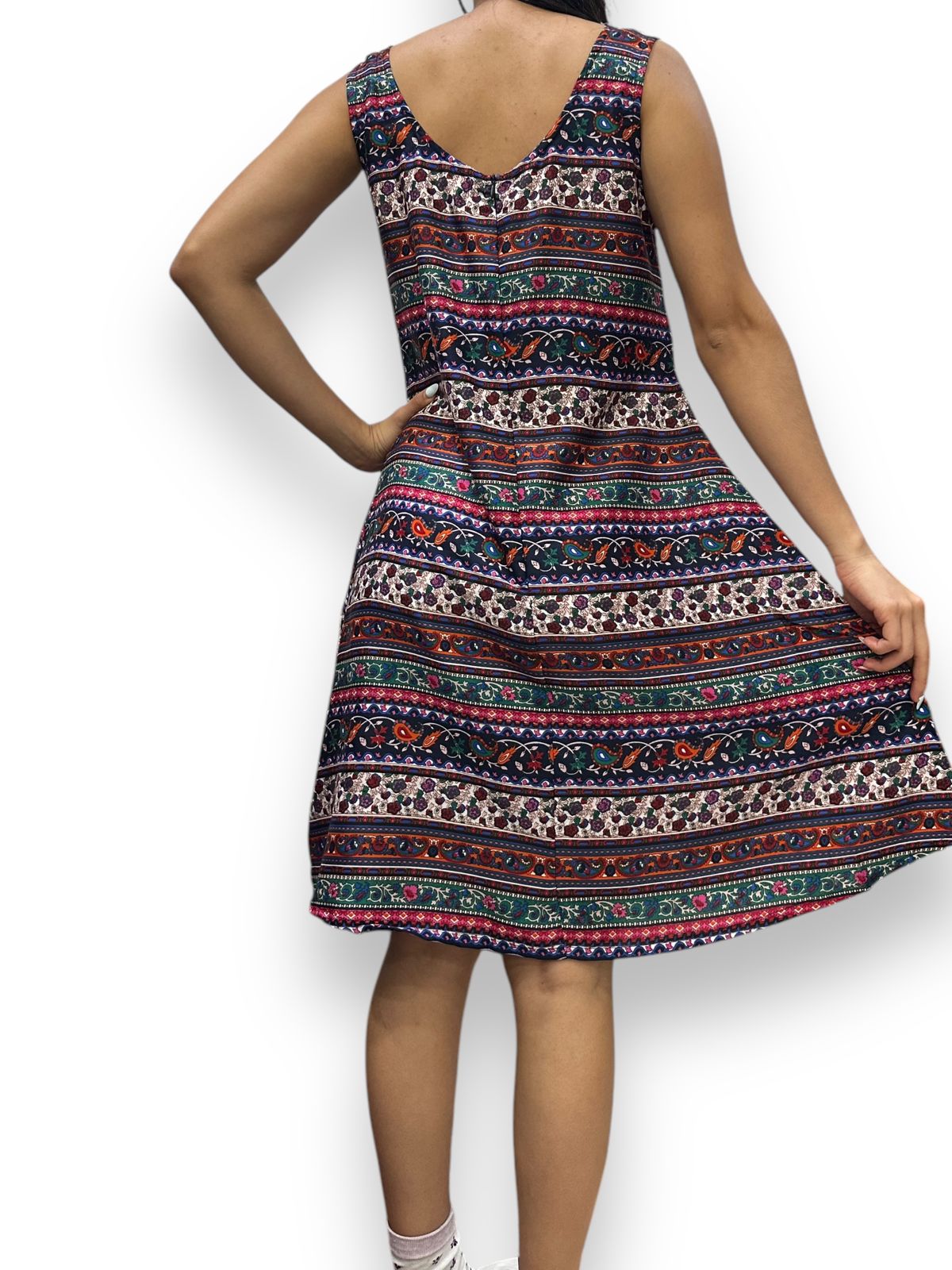 Vestido Estampado de Dama sin mangas