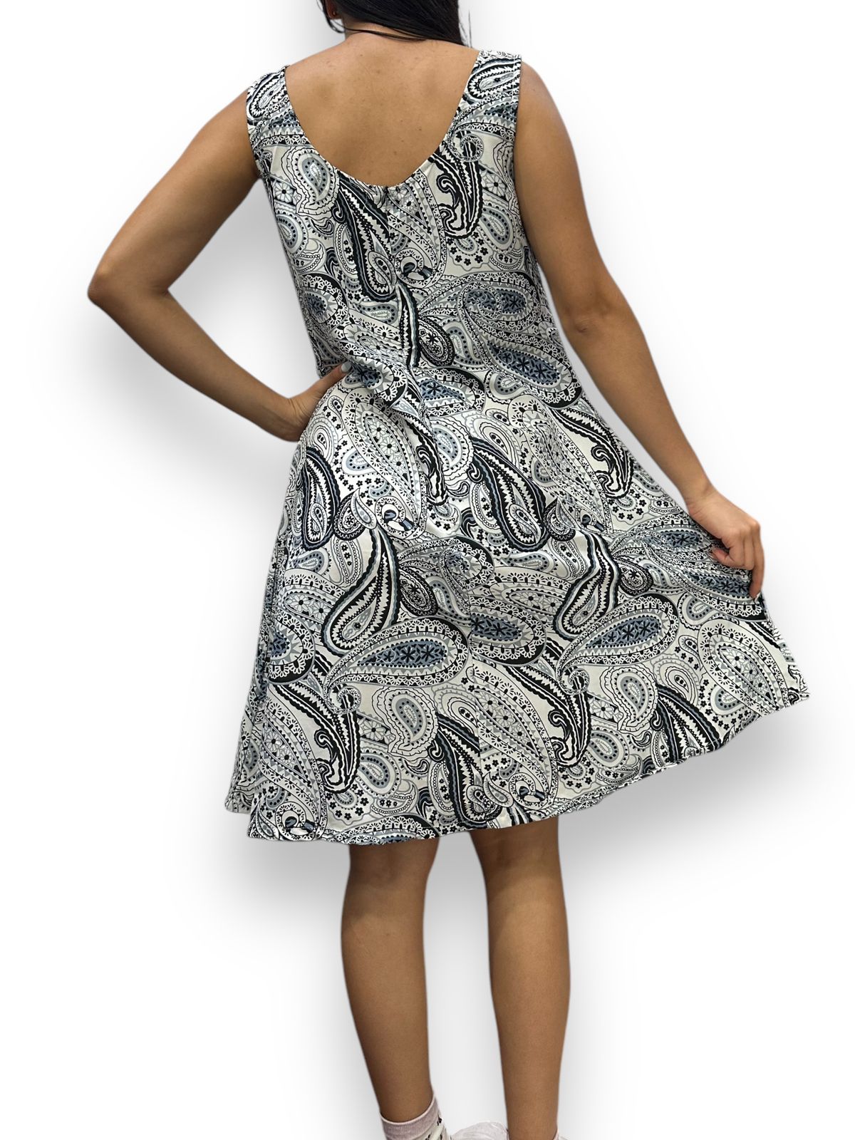 Vestido Estampado de Dama sin mangas
