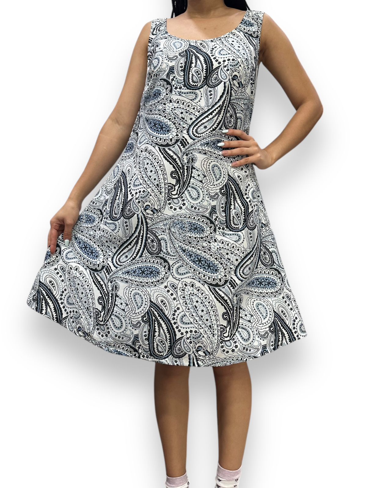 Vestido Estampado de Dama sin mangas
