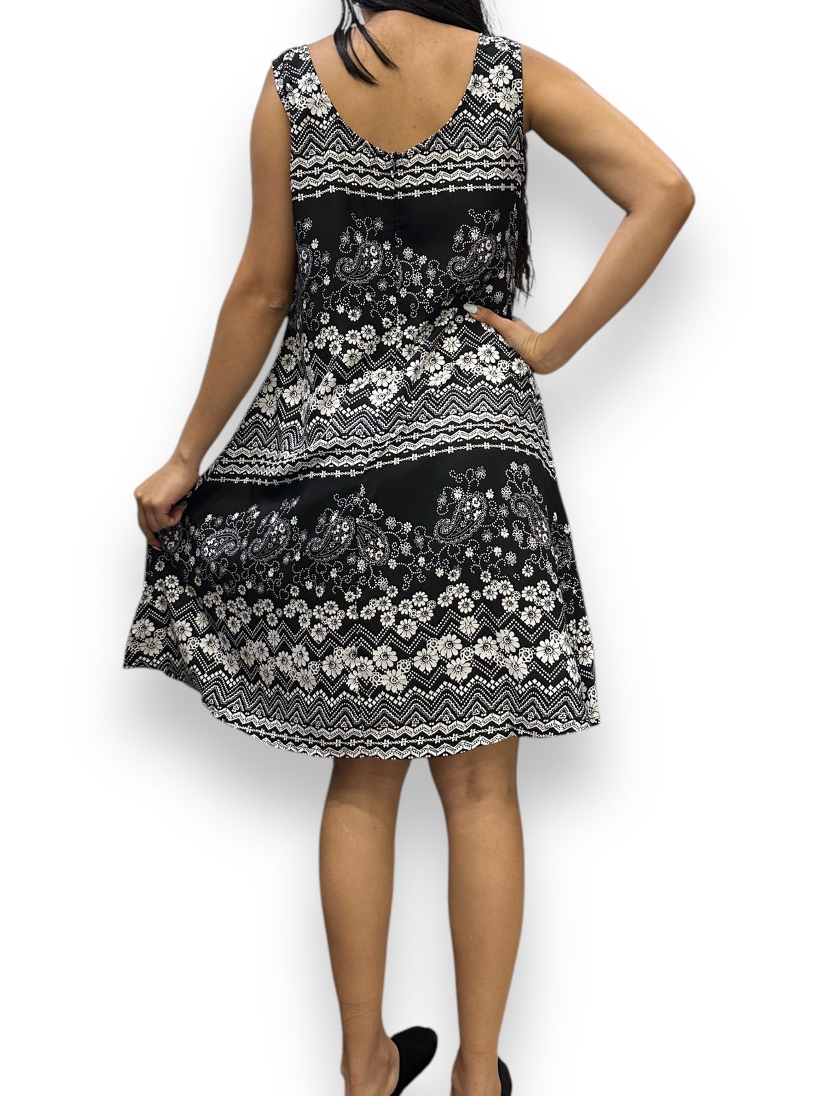 Vestido Estampado de Dama sin mangas