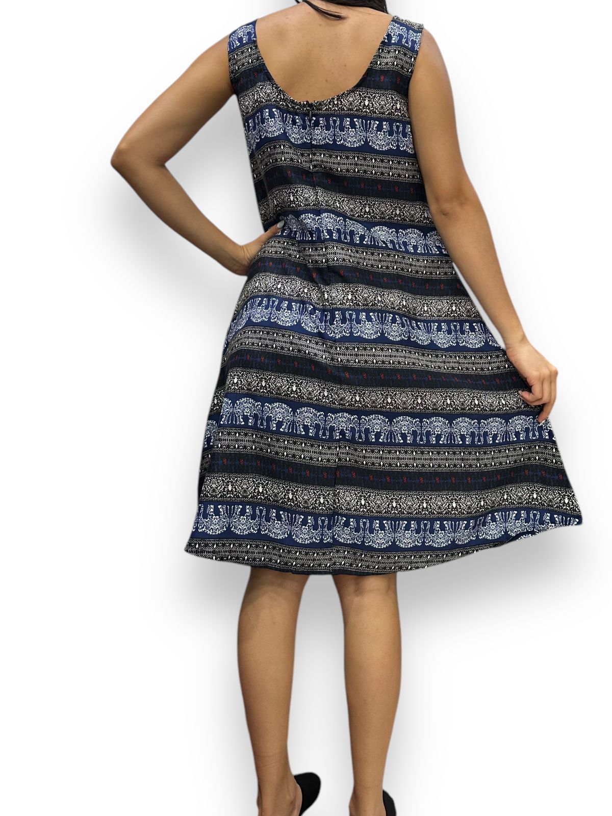 Vestido Estampado de Dama sin mangas