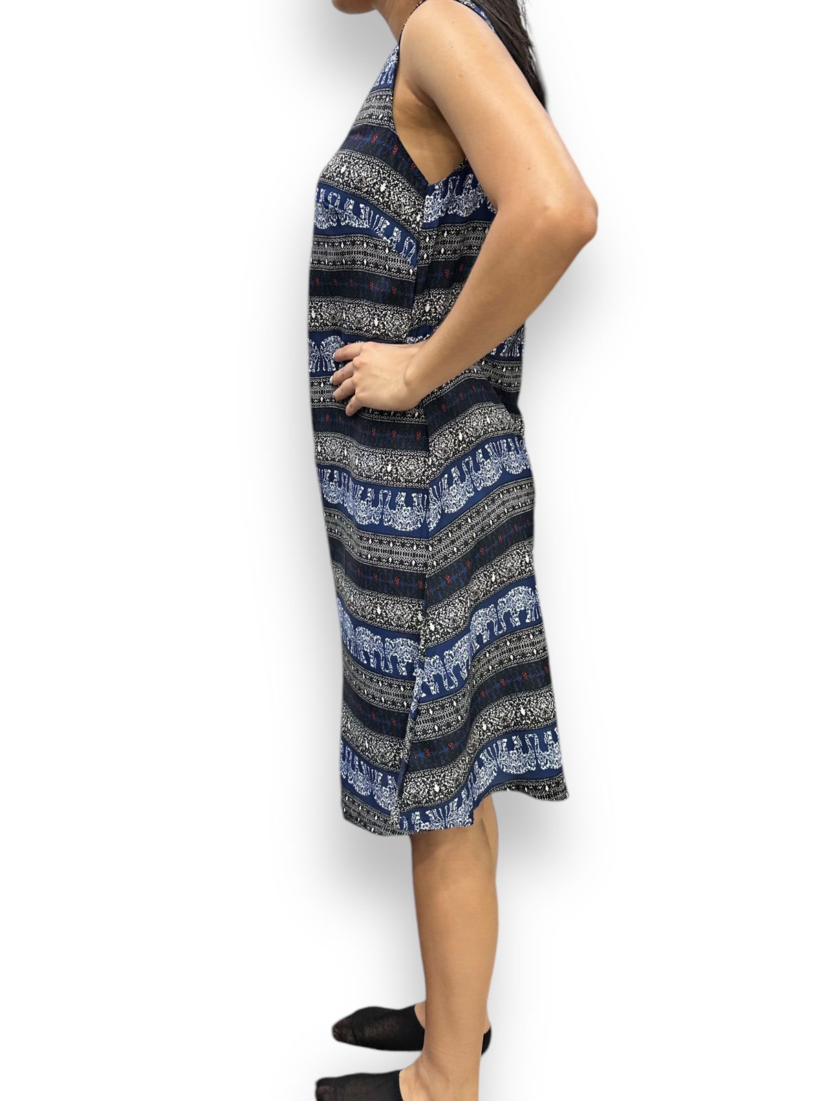 Vestido Estampado de Dama sin mangas