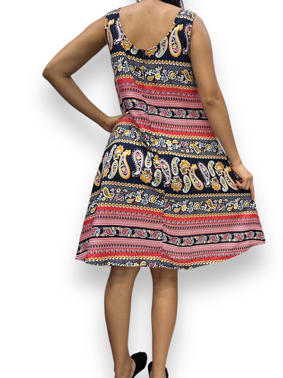 Vestido Estampado de Dama sin mangas