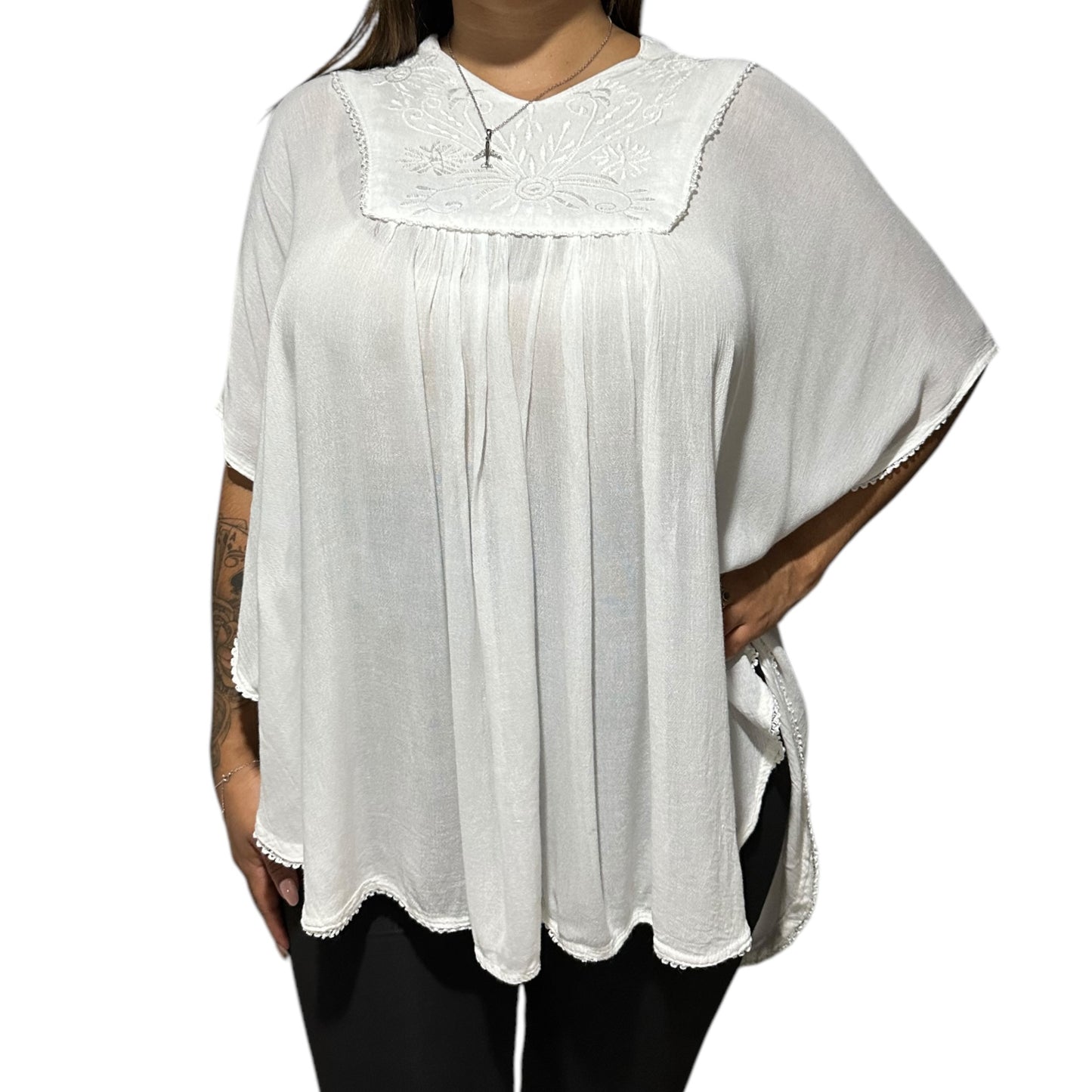 Blusa Blanca de Dama