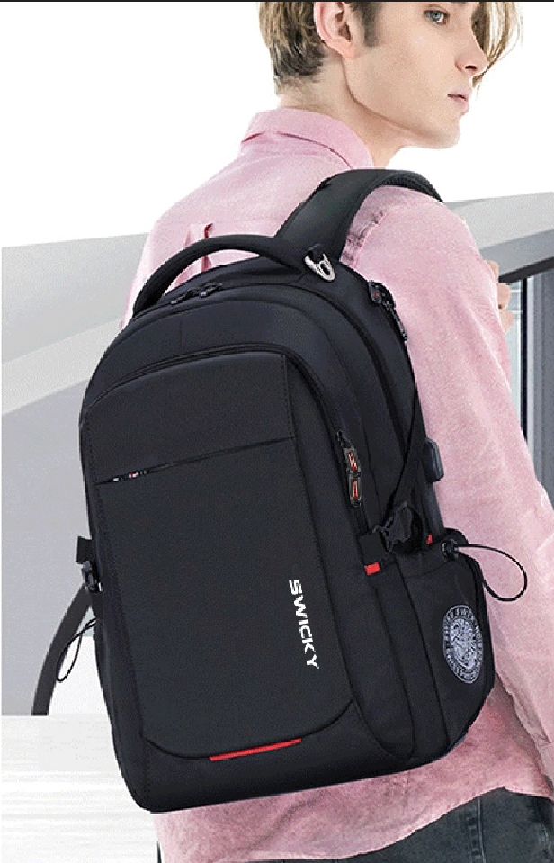 Bulto Mochila Morral Swicky Negro 15.6''