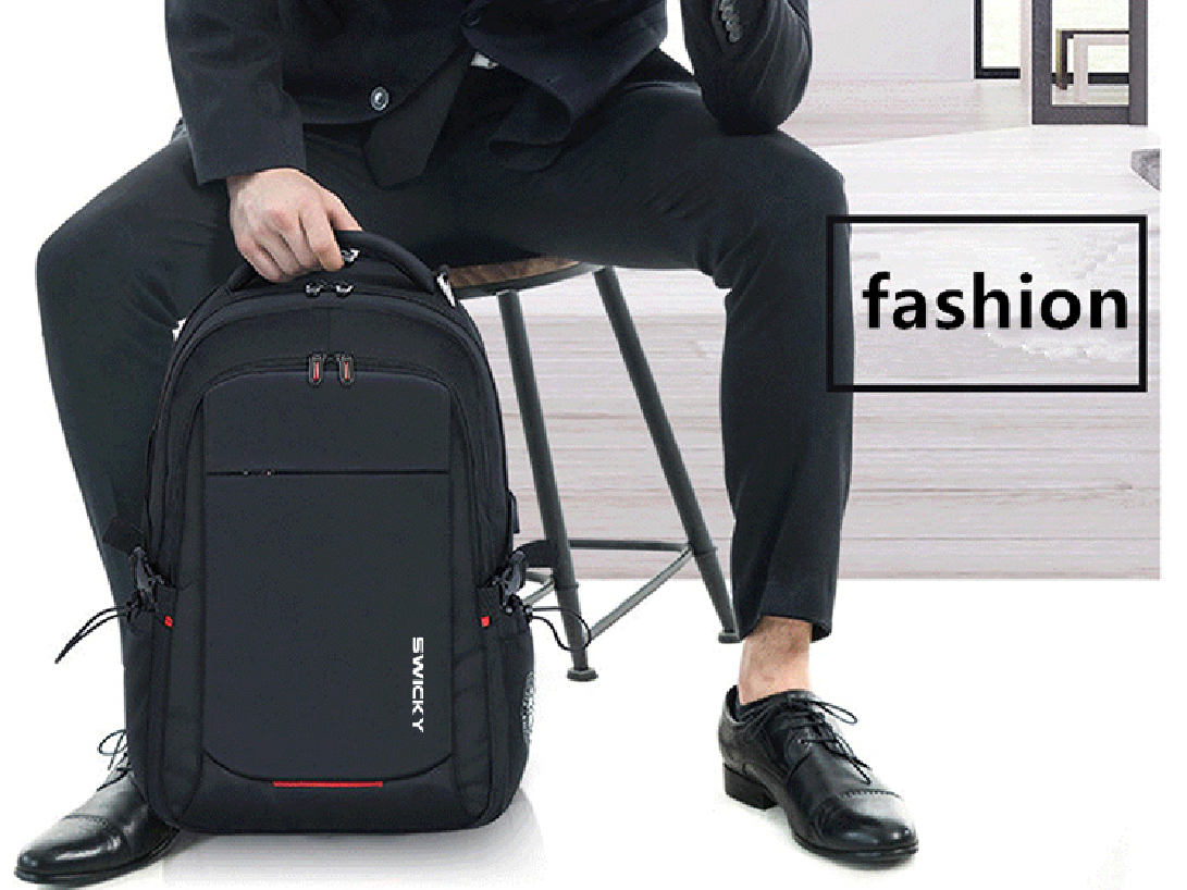 Bulto Mochila Morral Swicky Negro 15.6''
