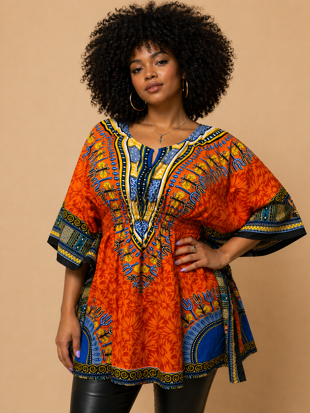 Orange Afro-descendant Lady Blanket KTRA004 - Grand Parade Black Day