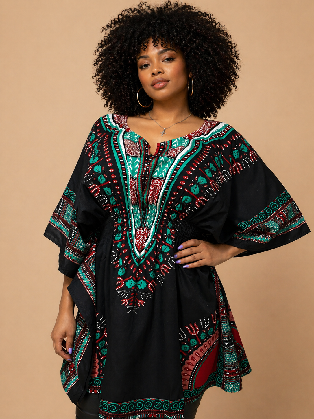 Kaftan De Dama Afrodescendiente Negro
