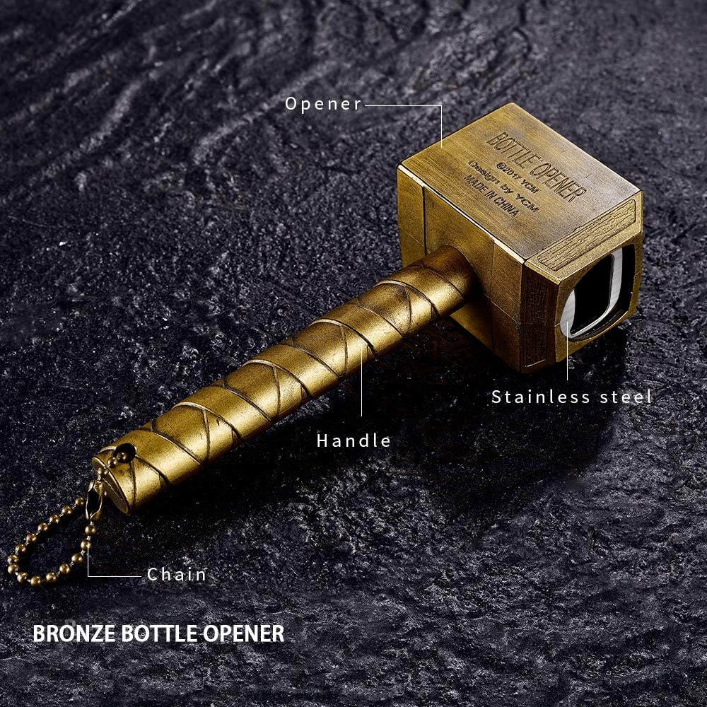 Destapador Thor Dorado Abridor de Botellas