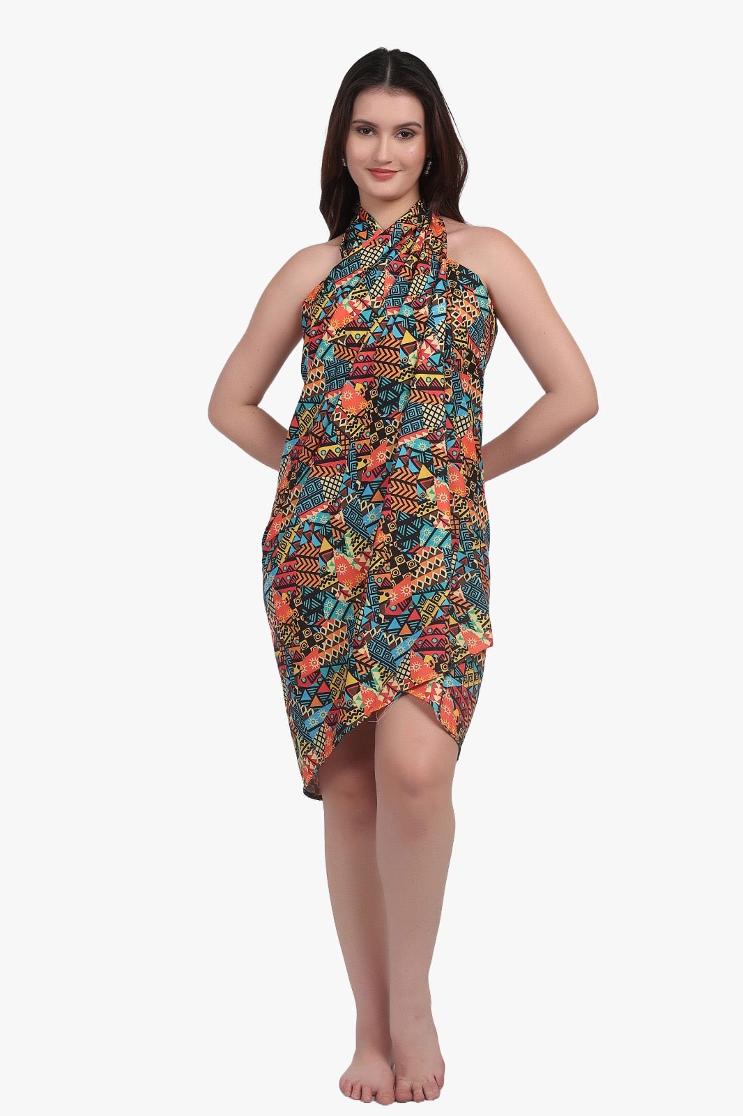 Pareo Estampado Afrocaribeño Rectangular Multiuso
