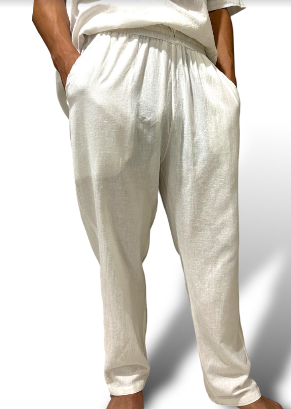 Pantalón Blanco de Hombre – Sai Baba Beachwear