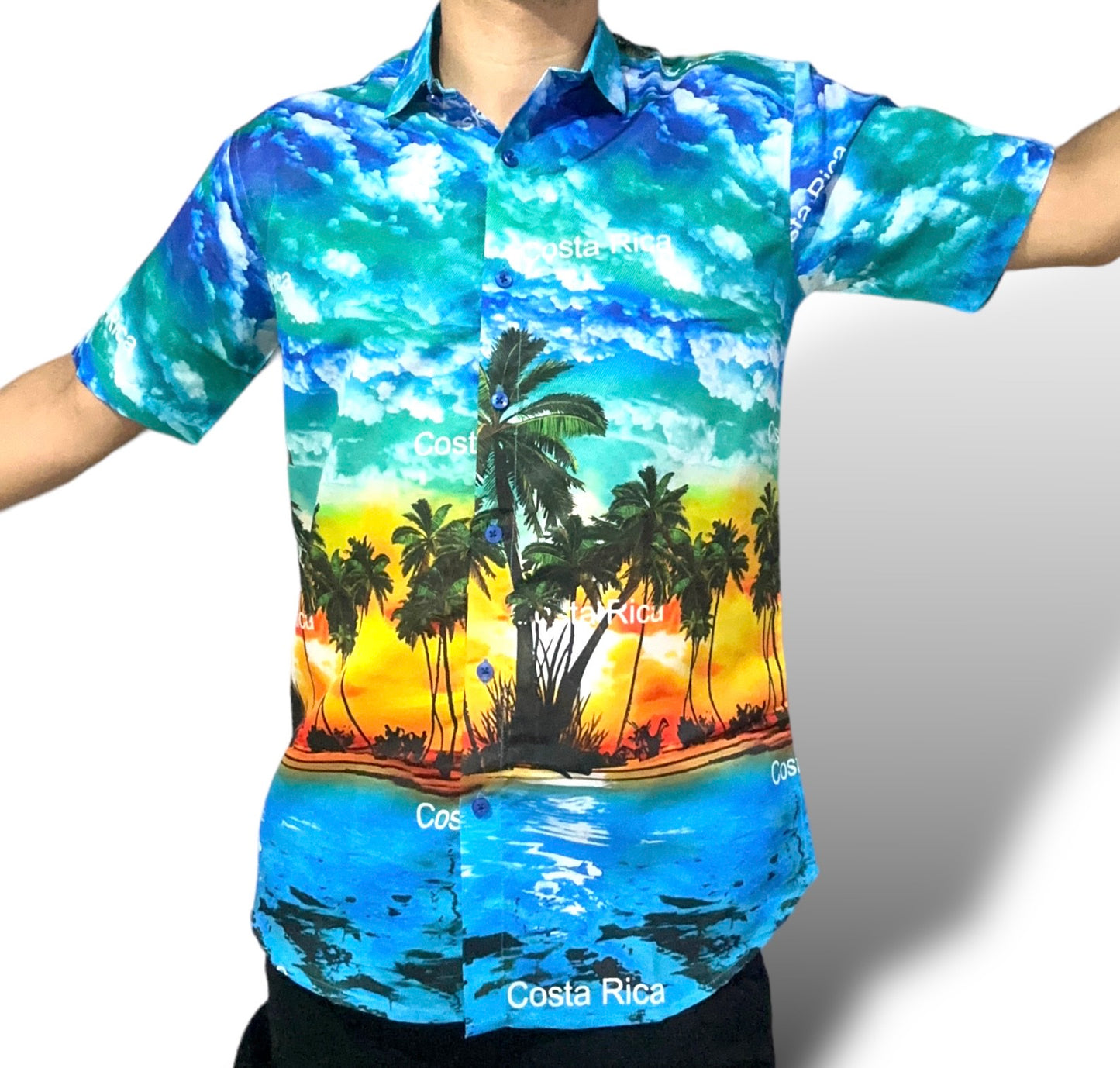 Camisa Hawaiana Playera Caribeña de Caballero