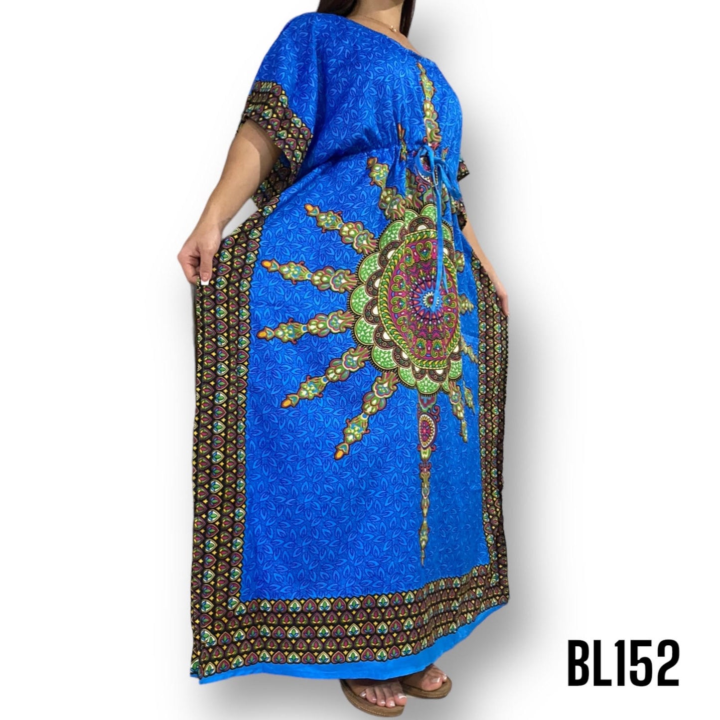 Vestido Largo Estampado de Dama