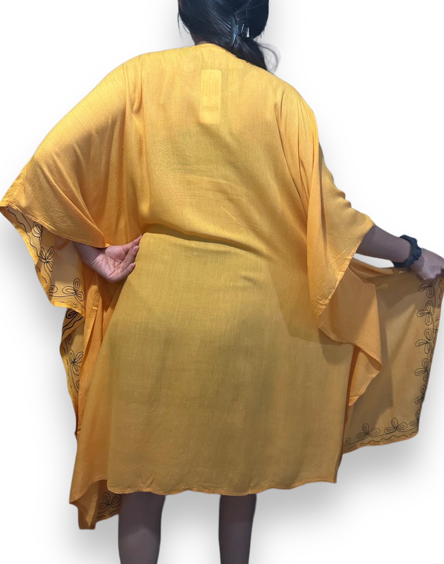 Vestido de Dama Mostaza