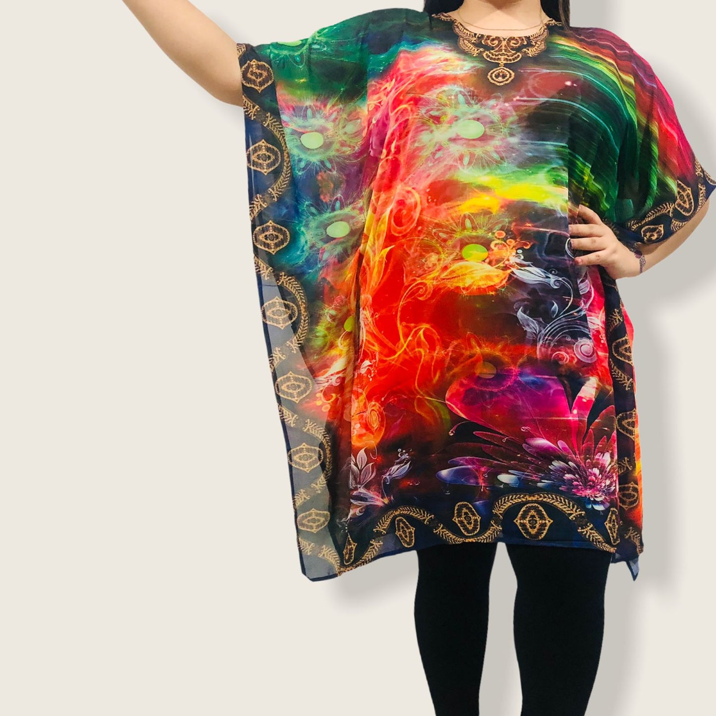 Manta Mediana de Dama con Estampado Digital