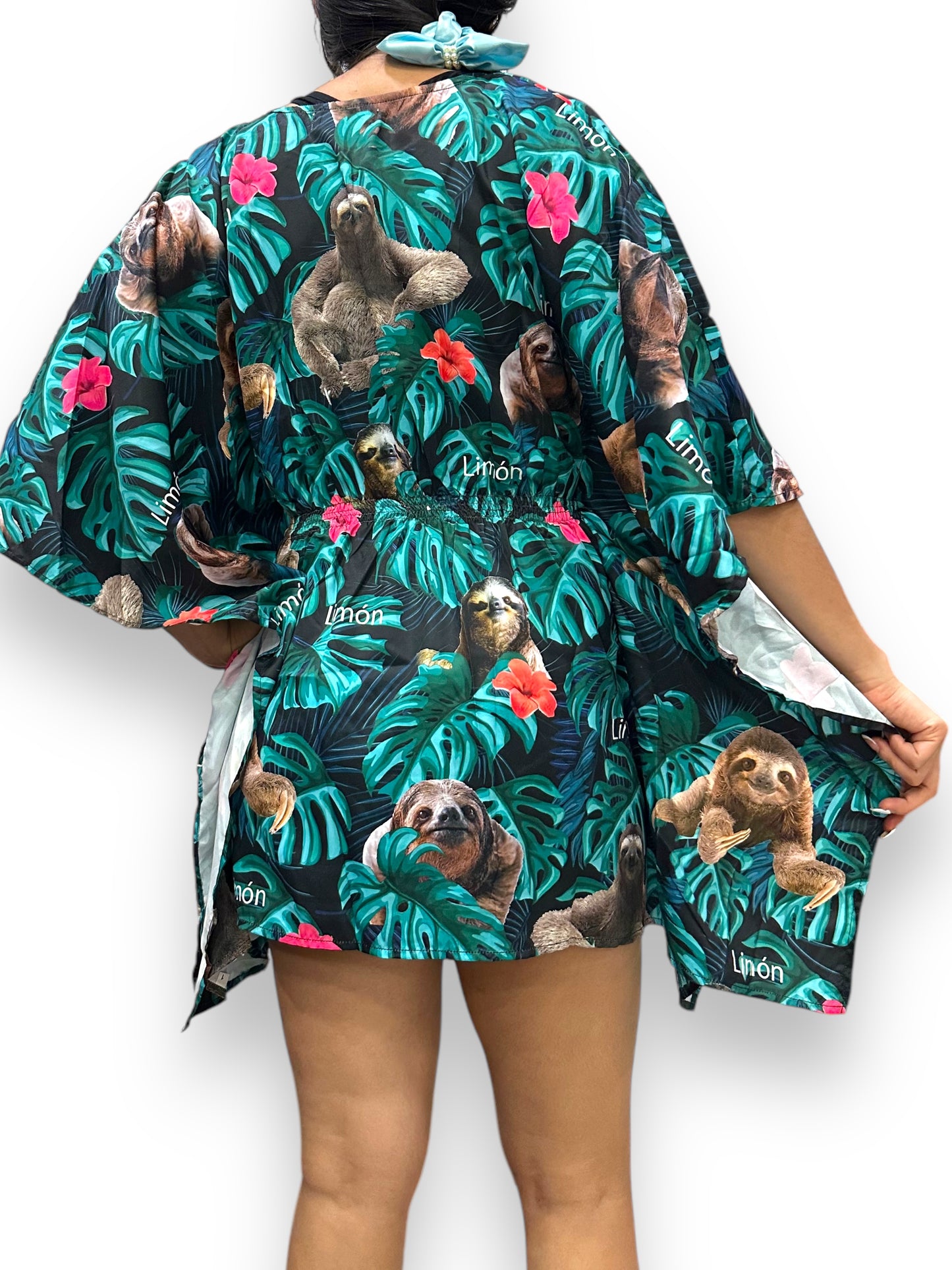 Vestido Hawaiano Corto de Dama Estampado Playero