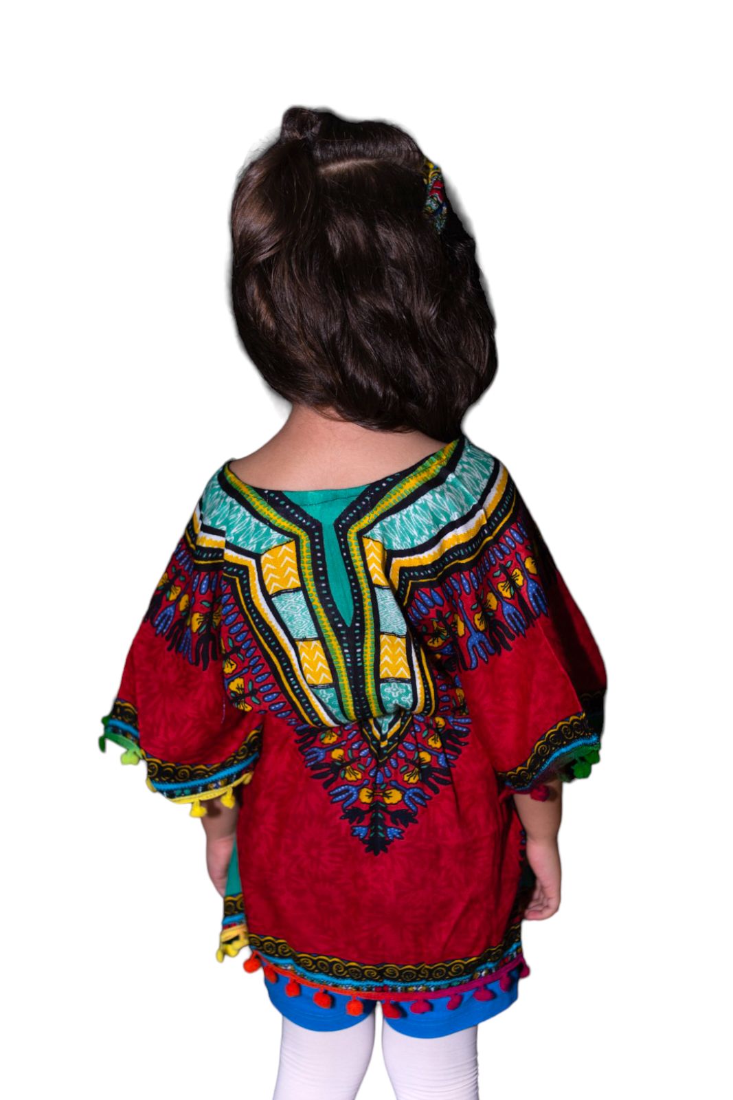 Manta de Niña con Estampado Afrocaribeño Rojo
