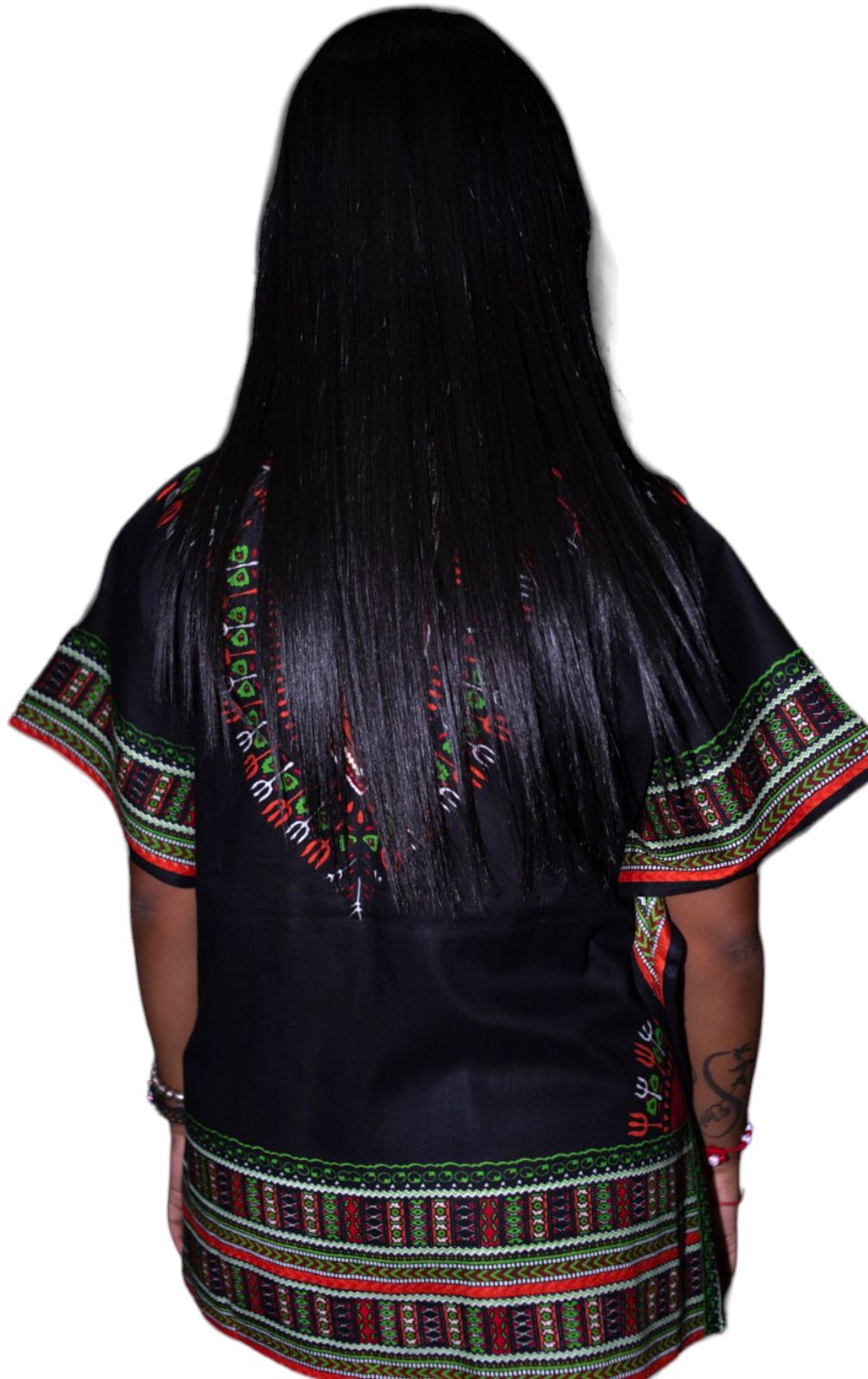 Manta Juvenil con Estampado Afrocaribeño Negro