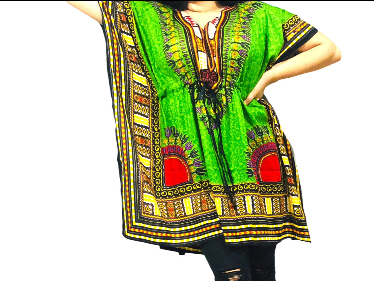 Manta Mediana de Dama con Estampado Verde