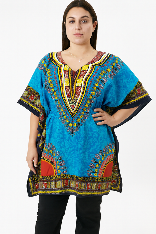 Manta de Dama Afrodescendiente Azul KTRA004 - Grand Parade Día del Negro