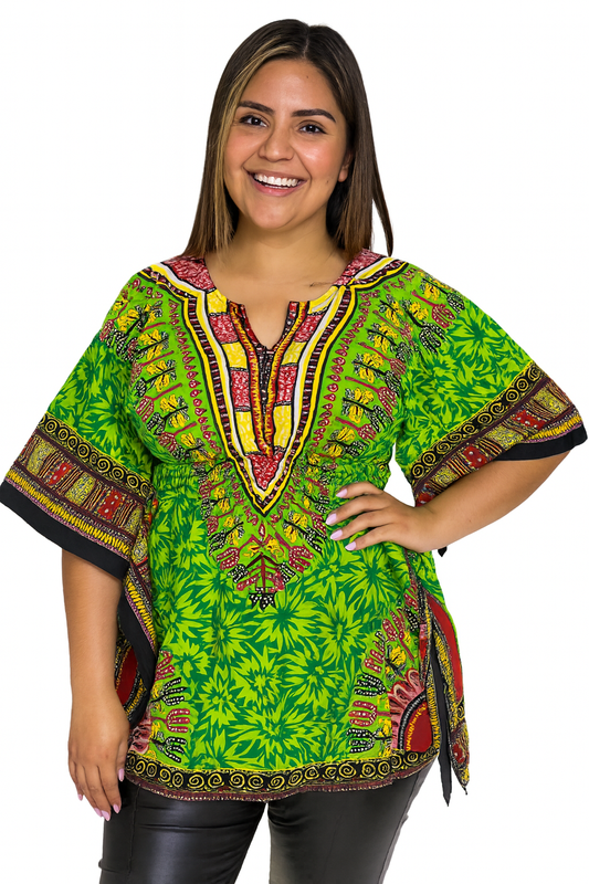 Manta de Dama Afrodescendiente Verde KTRA004 - Grand Parade Día del Negro